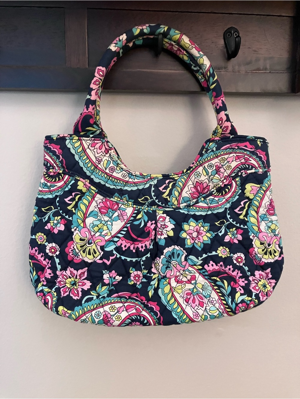 RETIRED Vera Bradley Small Tote/ Handbag in Petal Paisley Floral
